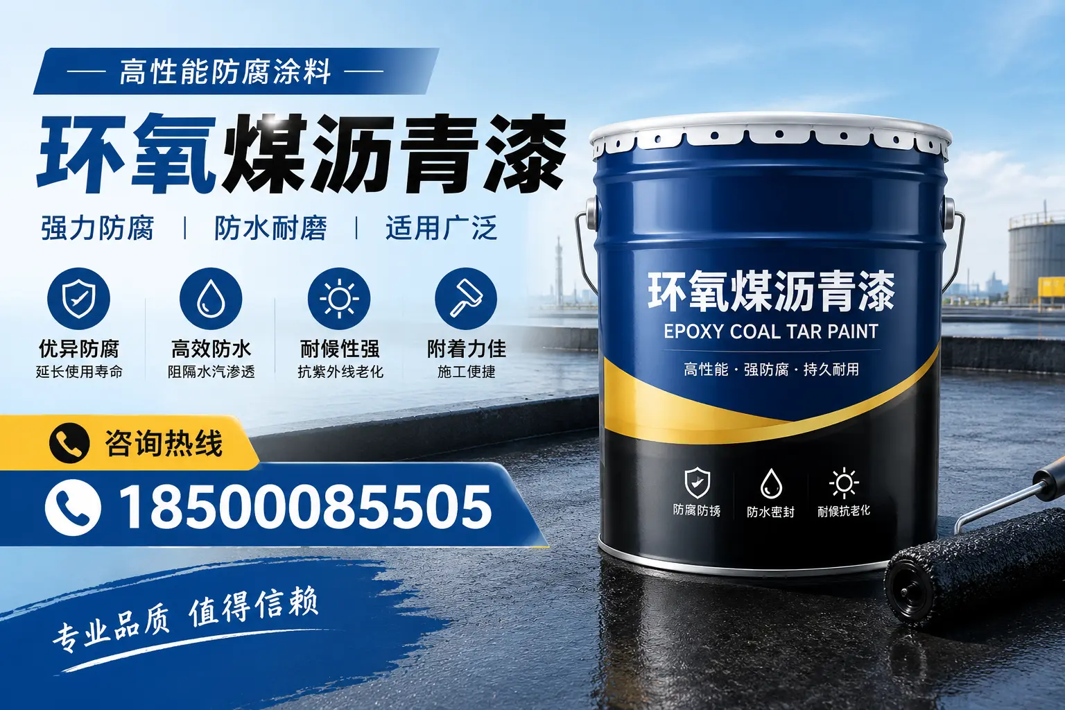环氧煤沥青漆的主要成分与功能，安康用户深度了解